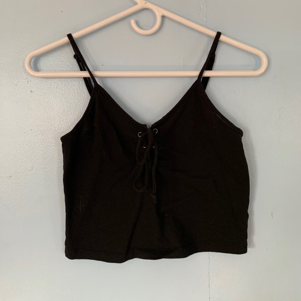Black Tank Crop Top